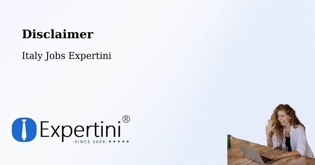Disclaimer – Saracena - Italy Jobs Expertini
